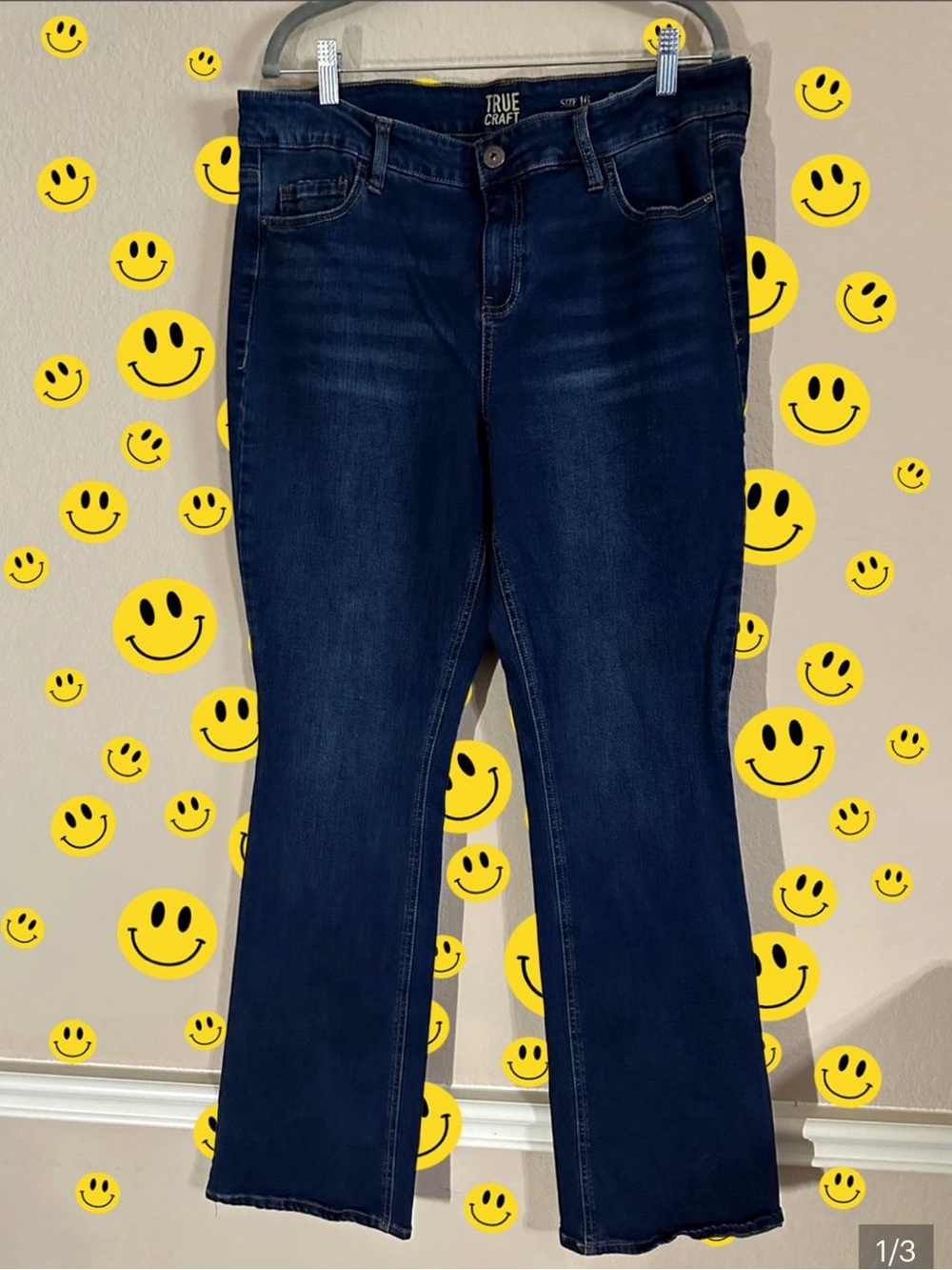 True Craft Navy Bootcut Jeans